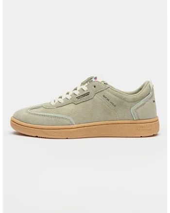 Pantofi sport Pallacup din piele intoarsa si model low-cut, Gri cenusiu