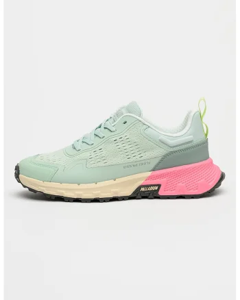 Pantofi sport Off Runner Vent cu insertii din plasa, Verde menta