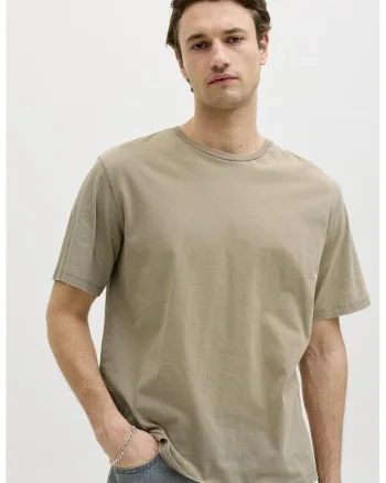 Tricou regular-fit din bumbac, Maro nisip