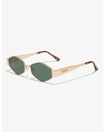 Ochelari de soare hexagonali unisex, Auriu