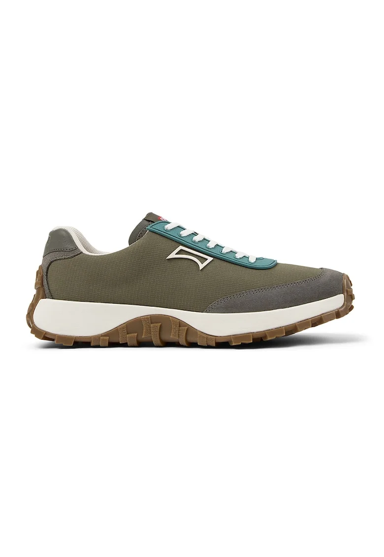 Pantofi sport Drift Trail cu detalii din piele intoarsa, Kaki