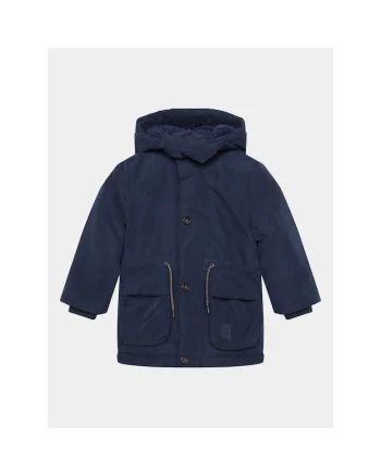 Geaca parka Baieti,  303270155, Poliester, Bleumarin