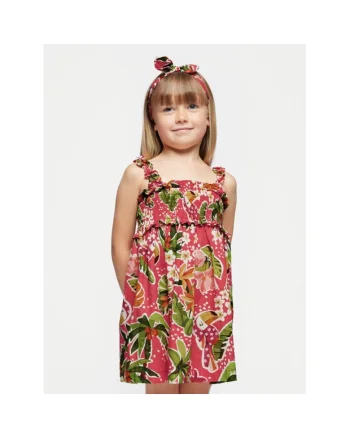 Rochie fete,  141294, Multicolor, Bumbac