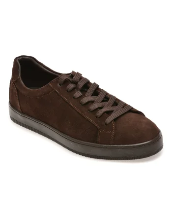 Pantofi sport BITE THE BULLET maro, HRZ019, din piele intoarsa