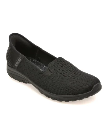 Pantofi sport SKECHERS negri, 158698, din material textil