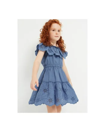 Rochie fete,  302078813, Bumbac, Ecru, Ecru