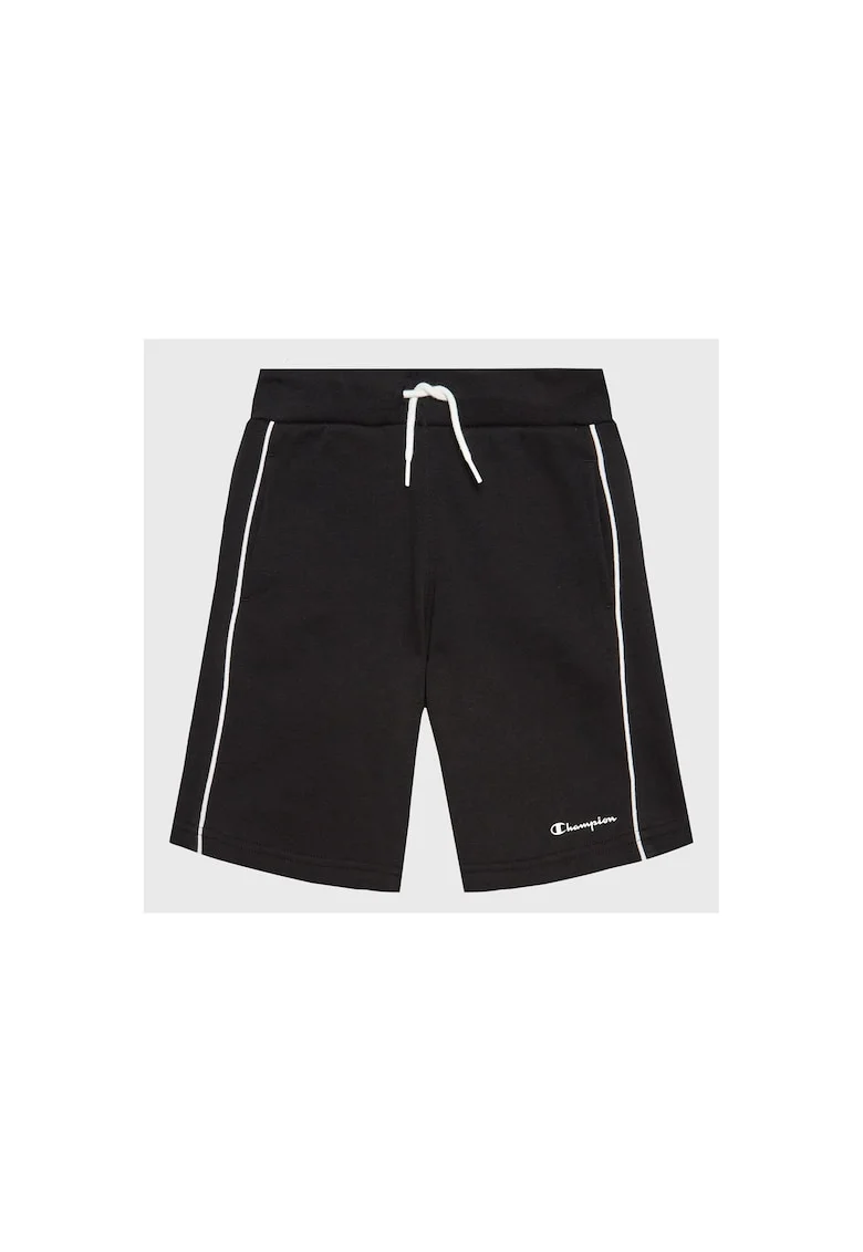 Pantaloni scurti copii,  Bumbac, Negru, Negru