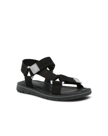 Sandale fata,  Piele nabuc, Negru
