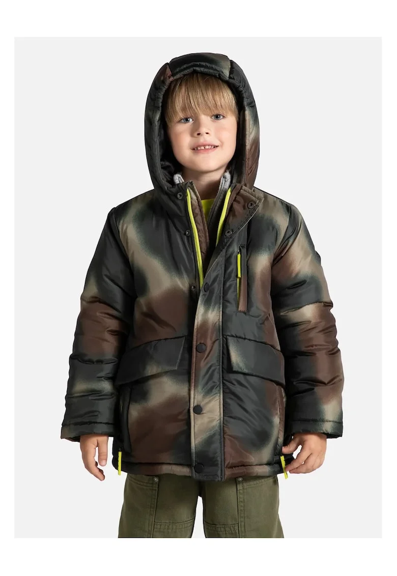 Geaca sport de iarna  pentru baieti, matlasata, poliester, multicolor