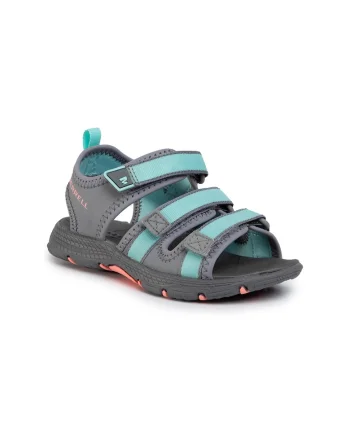 Sandale fete,  Piele ecologica, Gri