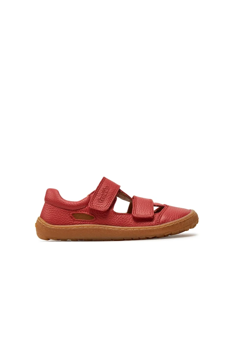 Sandale copii,  888695, Piele naturala, Rosu
