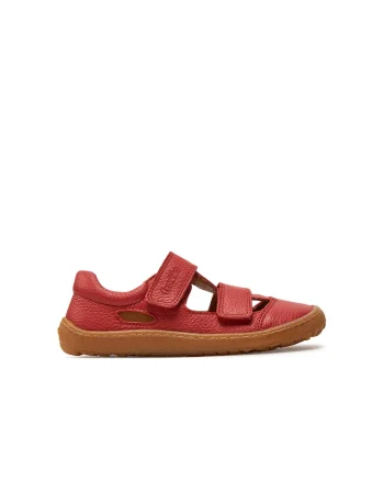 Sandale copii,  888695, Piele naturala, Rosu