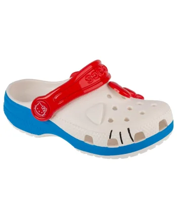 Papuci flip-flop ,  Classic Hello Kitty Iam Clog T 209469, Alb