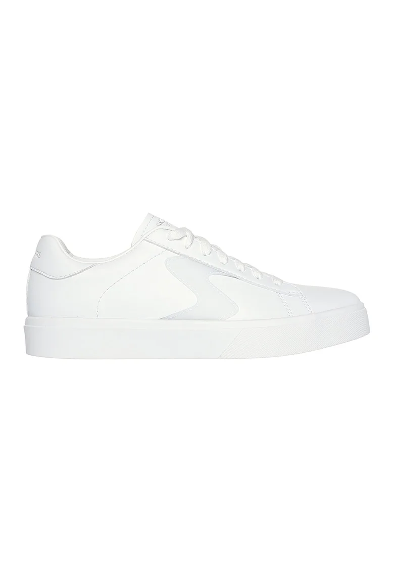 Pantofi sport din piele si piele ecologica Eden LX, Alb optic