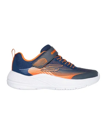 Pantofi sport cu velcro Microspec Advance, Portocaliu/Bleumarin