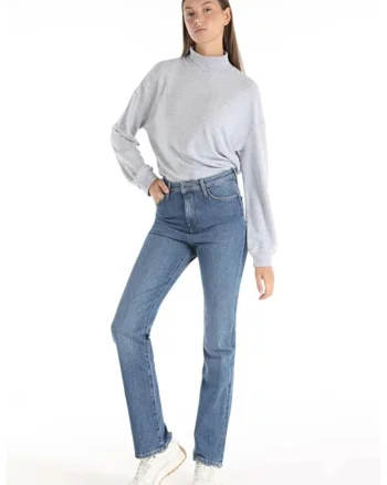 Pantaloni De Dama Albastru Regular Fit 792 MILA CL1065553 8683197863539