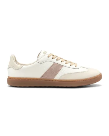 Pantofi sport din piele intoarsa si piele ecologica Marcella, Crem