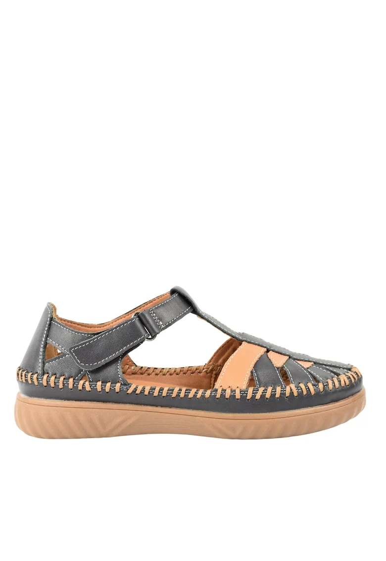 Pantofi casual, dama,  KL60027B bleumarin, piele naturala, Bleumarin