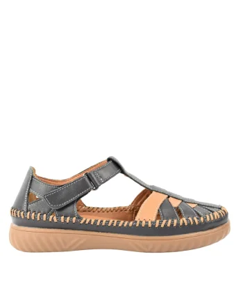 Pantofi casual, dama,  KL60027B bleumarin, piele naturala, Bleumarin