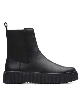 Ghete Chelsea de piele Torhill, Negru