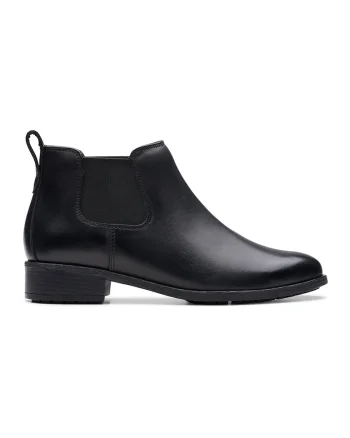 Ghete Chelsea de piele, Negru