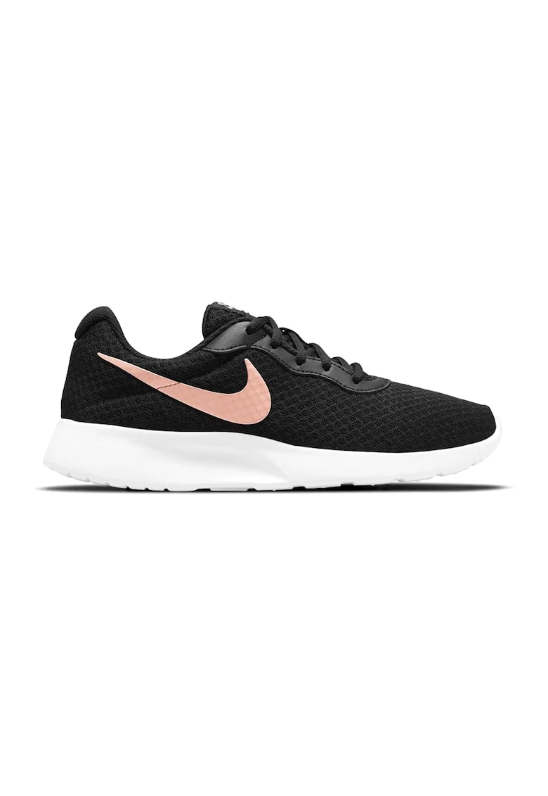 Pantofi sport din plasa cu logo Tanjun, Negru/Roz