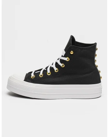 Tenisi din panza cu garnituri cu tinte Chuck Taylor All Star Lift, Negru