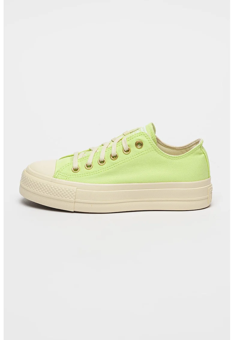 Tenisi cu varf intarit Chuck Taylor All Star Lift, Verde lime