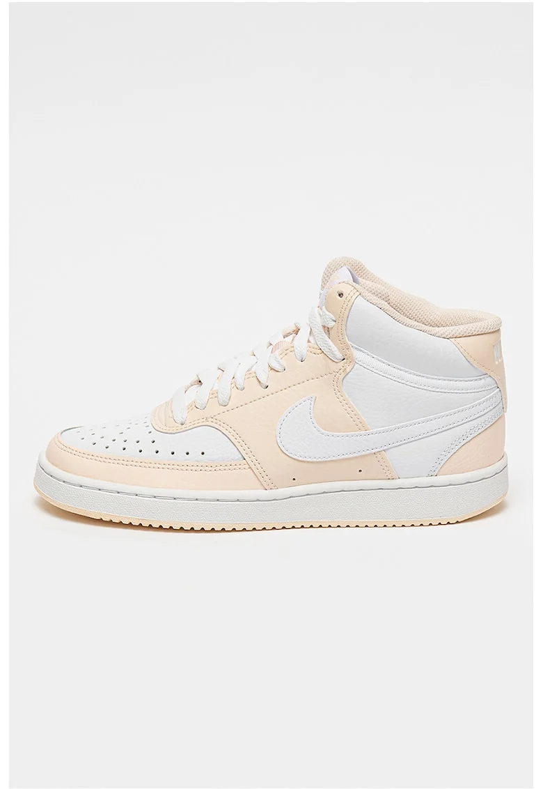 Pantofi sport mid-cut Court Vision, Portocaliu deschis/Alb optic