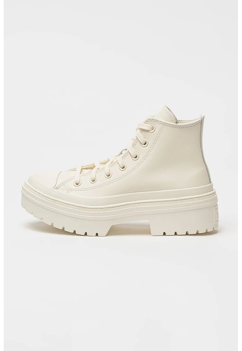 Pantofi sport din piele All Star Lugged Heel, Alb fildes
