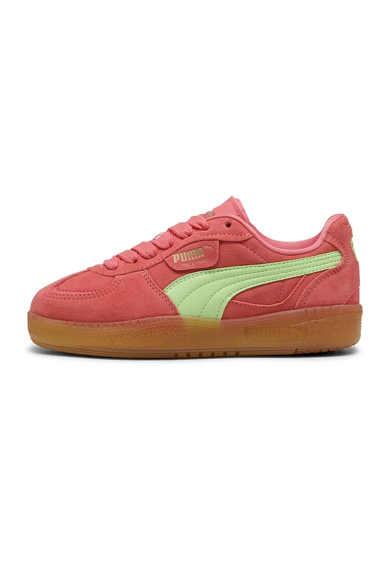 Pantofi sport Palermo Moda Xtra Gum low-cut, Rosu stins/Verde fistic