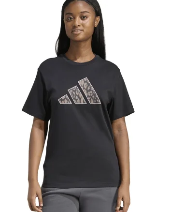 Tricou cu decolteu la baza gatului si logo, Negru stins/Maro nisip