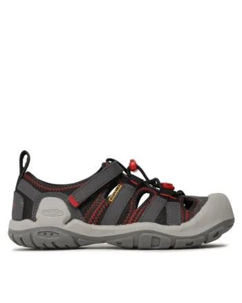 Pantofi copii, 96141,  Piele ecologica, Gri
