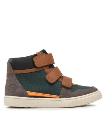 Pantofi copii  300940433, Piele intoarsa/Textil, Verde/Maro