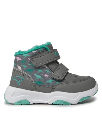 Pantofi copii  301086789, Piele ecologica/Textil, Gri