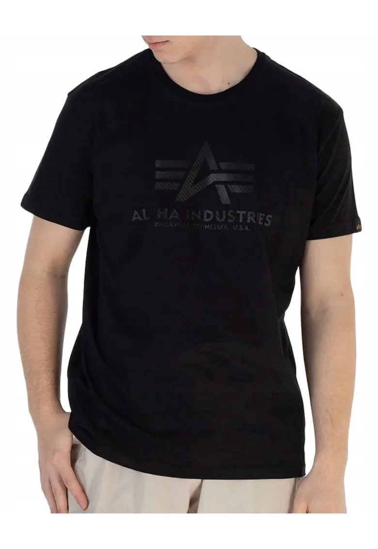 Tricou barbati,  305301611, Bumbac, Negru, Negru