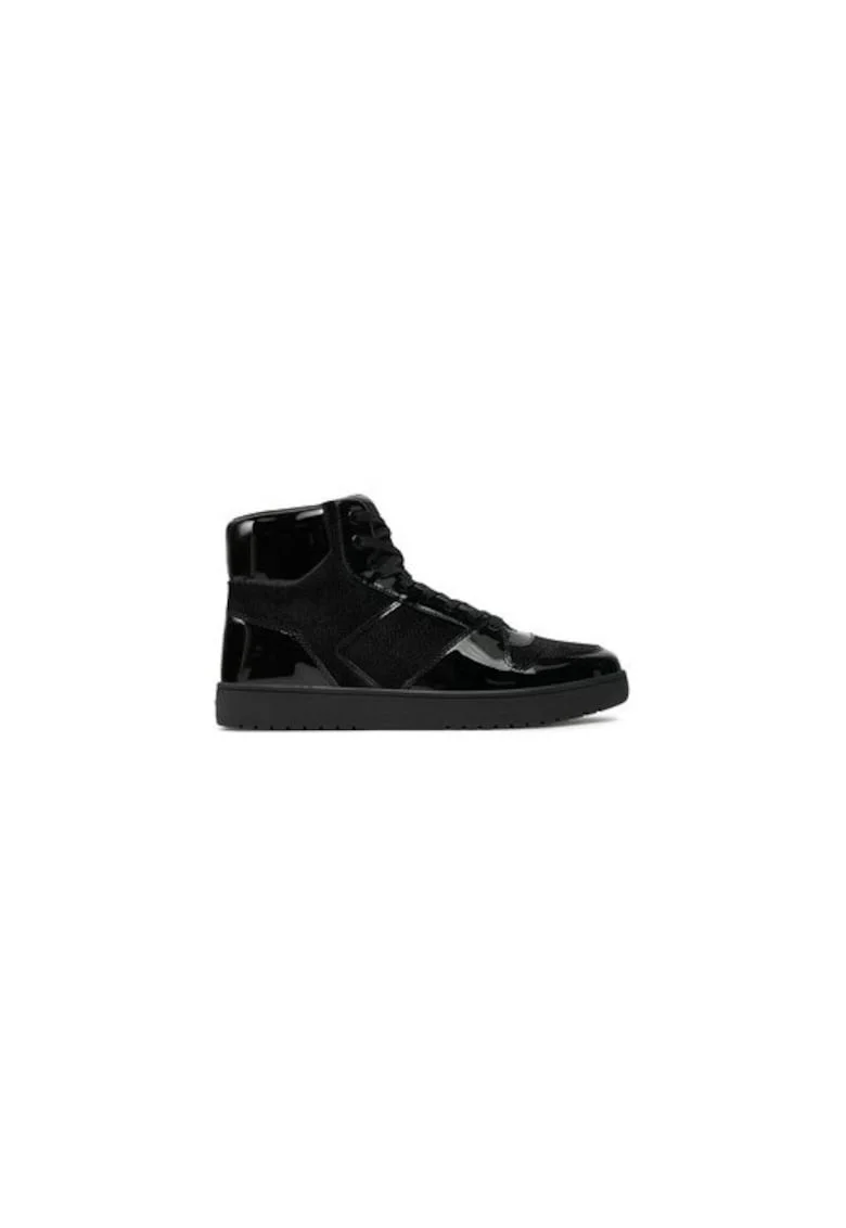 Pantofi sport barbati  304430404, Piele ecologica, Negru, Negru