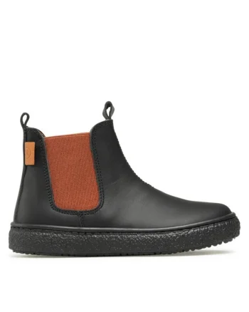 Pantofi copii  303279165, Piele naturala, 28 EU, Negru