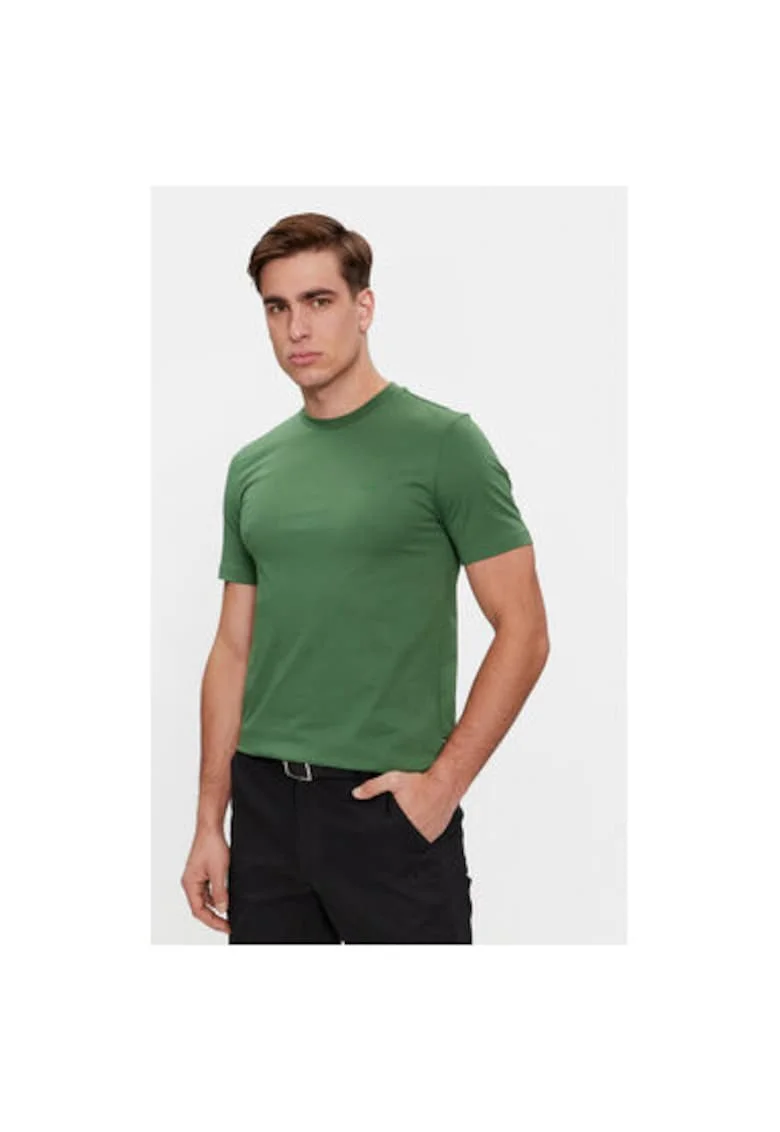 Tricou barbati,  303638184, Bumbac, M INTL, Verde