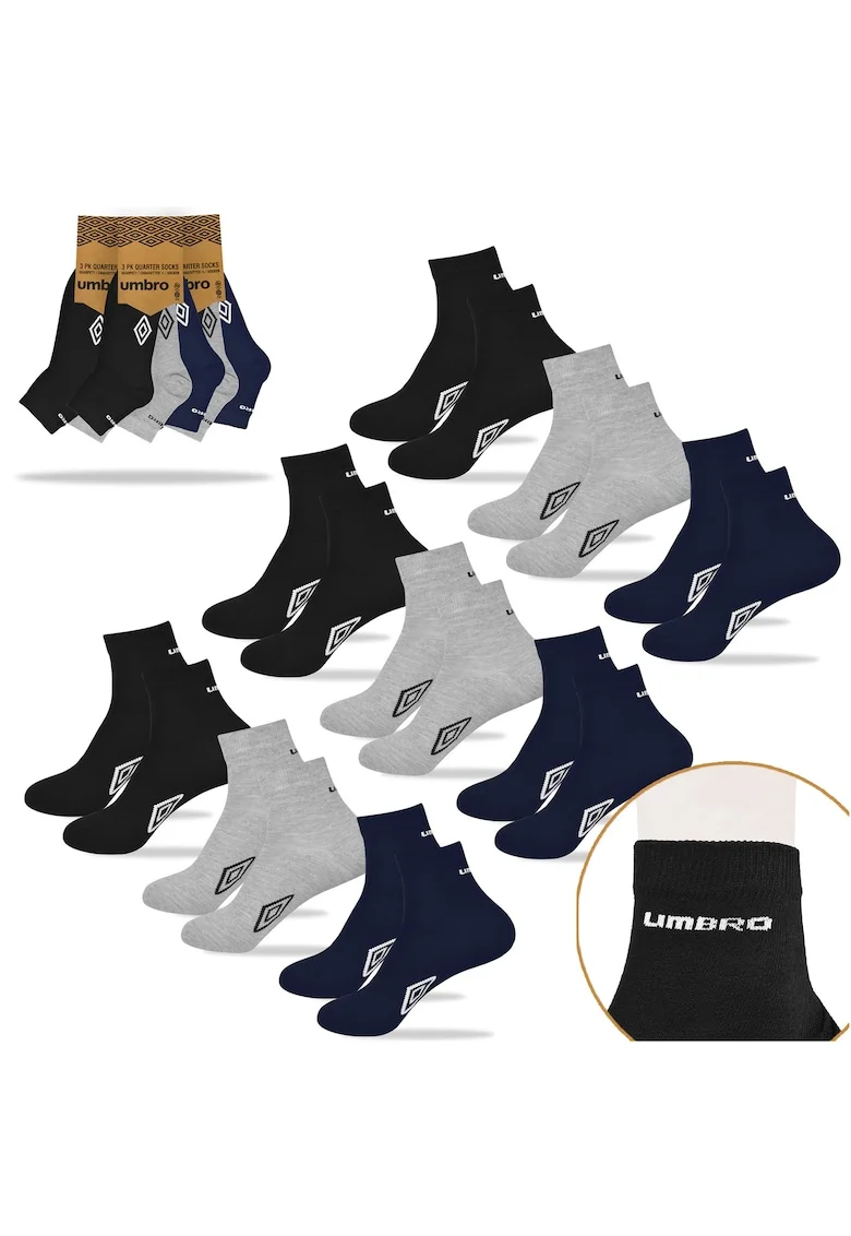Set 9 Perechi Sosete Barbati Quarter,  pentru Cadou
