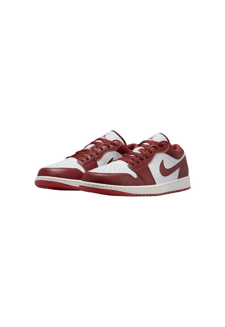 Pantofi barbati  Air Jordan 1 Low Se, piele naturala, rosu/alb