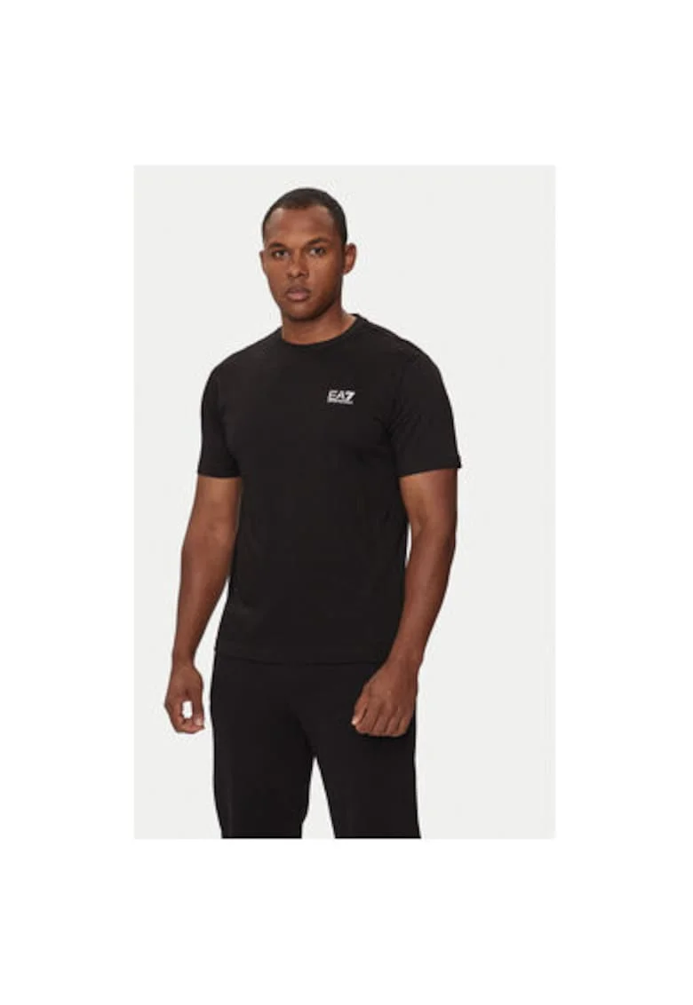 Tricou barbati, Emporio Armani  304212956, Bumbac, Negru, Negru