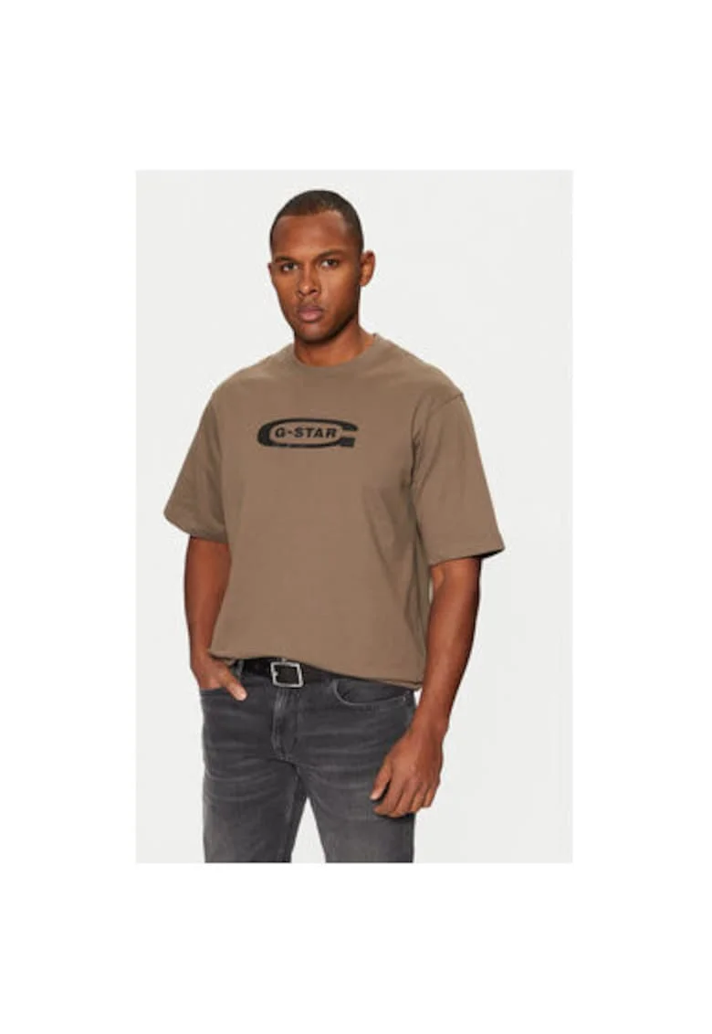 Tricou barbati, G Star Raw, 304710315, Bumbac organic, Maro, Maro