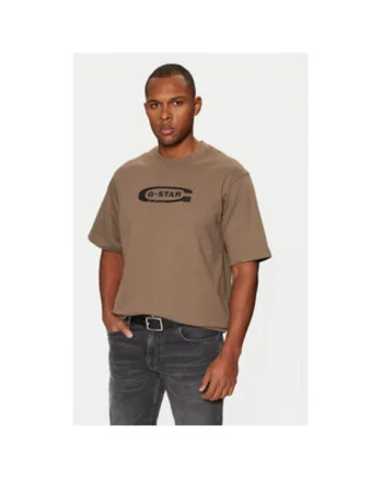 Tricou barbati, G Star Raw, 304710315, Bumbac organic, Maro, Maro