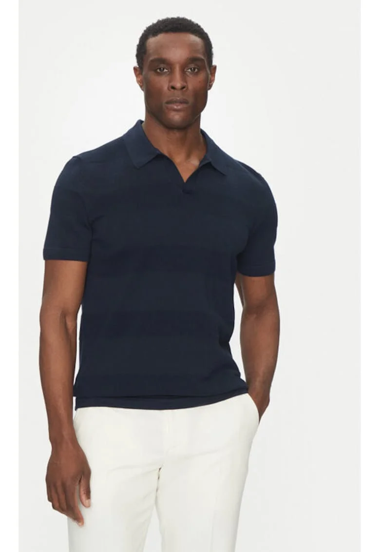 Tricou barbati,  305100078, Bumbac, Albastru, Albastru