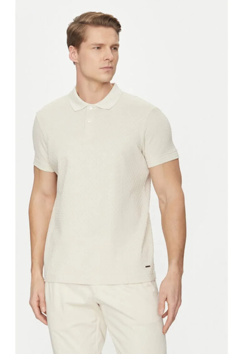 Tricou barbati,  304687112, Bumbac, Bej, Bej