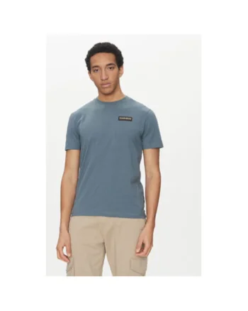 Tricou barbati,  305103109, Bumbac, Albastru, Albastru