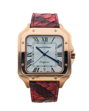 Ceas Conqueror Spirit of the Rose Serpent Rouge cu finisaj Rose Gold
