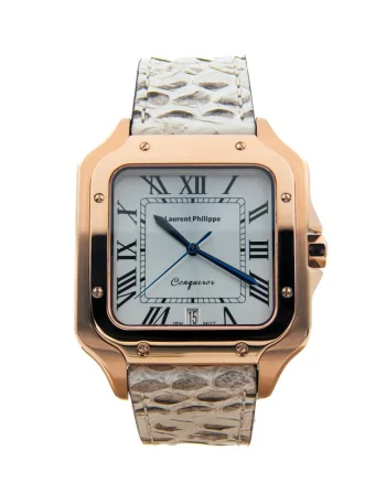 Ceas Conqueror Spirit of the Rose Serpent Ivory cu finisaj Rose Gold