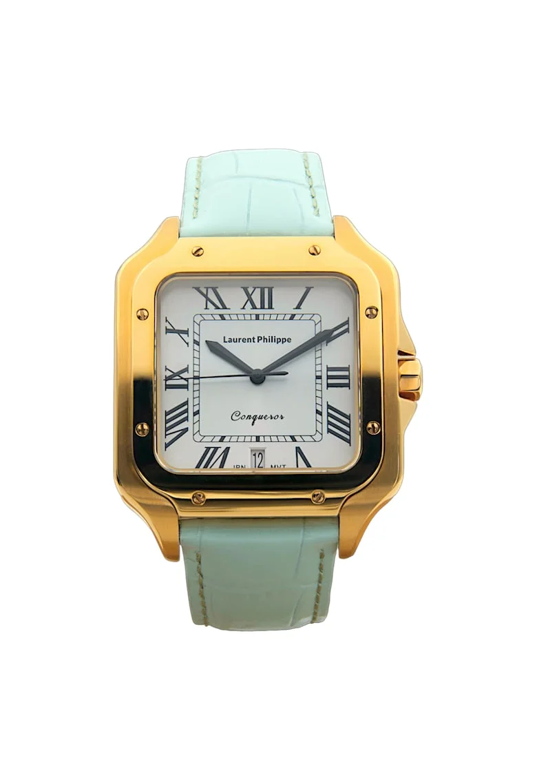 Ceas Conqueror The Golden Empress Nude Mint cu finisaj Auriu, Otel Inoxidabil